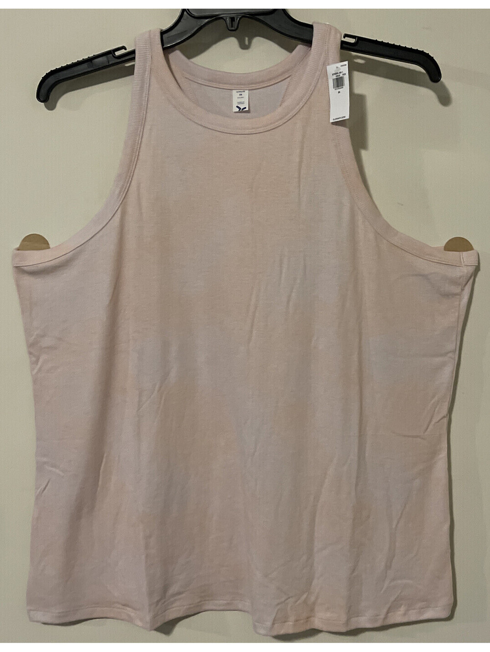 Old Navy Womens 3x Pink Ribbed Ultralite Go-Dry Sleeveless Tank Top NWT! A977